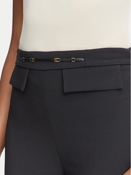 Elisabetta Franchi Elisabetta Franchi Spodnie materiałowe PA-195-66E2-V320 Czarny Slim Fit