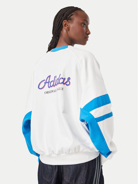 adidas adidas Bluza Archive Sweater Baseball KS9209 Biały Regular Fit