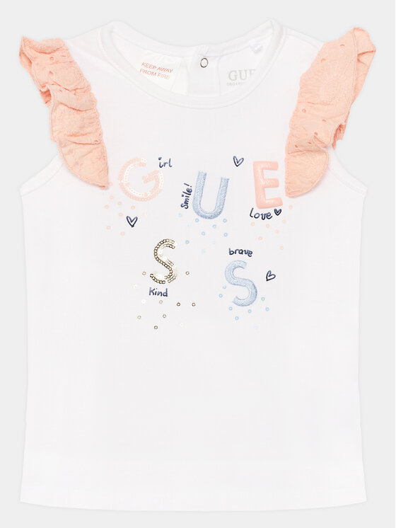 Guess Guess Komplet t-shirt i legginsy A4GG03 K6YW4 Pomarańczowy Regular Fit