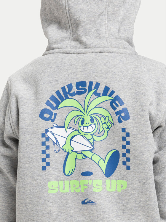Quiksilver Quiksilver Bluza Graphic Zips EQKFT03407 Szary Regular Fit