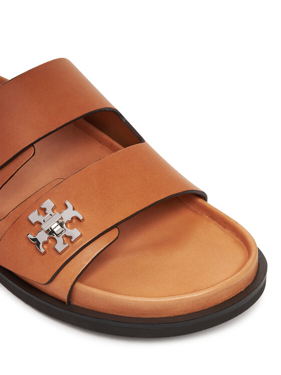 Tory Burch Tory Burch Natikači T Lock Sport Slide 166905 Rjava