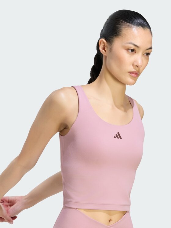 adidas adidas Koszulka techniczna 158405 Fioletowy Fitted Fit