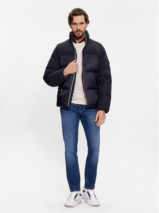 Tommy Hilfiger Tommy Hilfiger Зимно яке Tech Stand Collar MW0MW27586 Тъмносин Regular Fit
