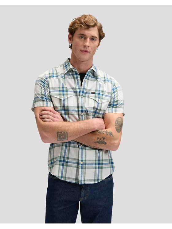 Lee Lee Koszula SS WESTERN SHIRT Kolorowy Regular Fit