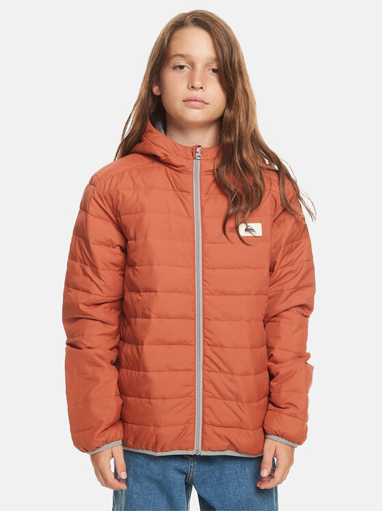 Quiksilver Quiksilver Demisezoninė striukė Scaly Jckt EQBJK03275 Oranžinė Regular Fit
