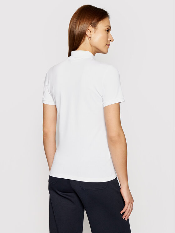 Lacoste Lacoste Тениска с яка и копчета PF5462 Бял Slim Fit