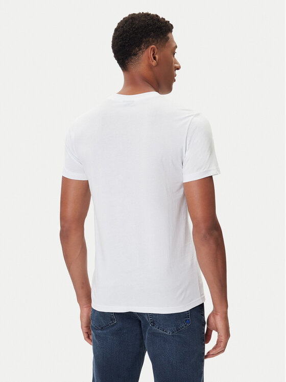 Karl Lagerfeld Jeans Karl Lagerfeld Jeans Тишърт A4M17020 Бял Slim Fit