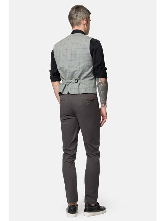 Lancerto Lancerto Kamizelka Austin KA073123000001 Szary Slim Fit