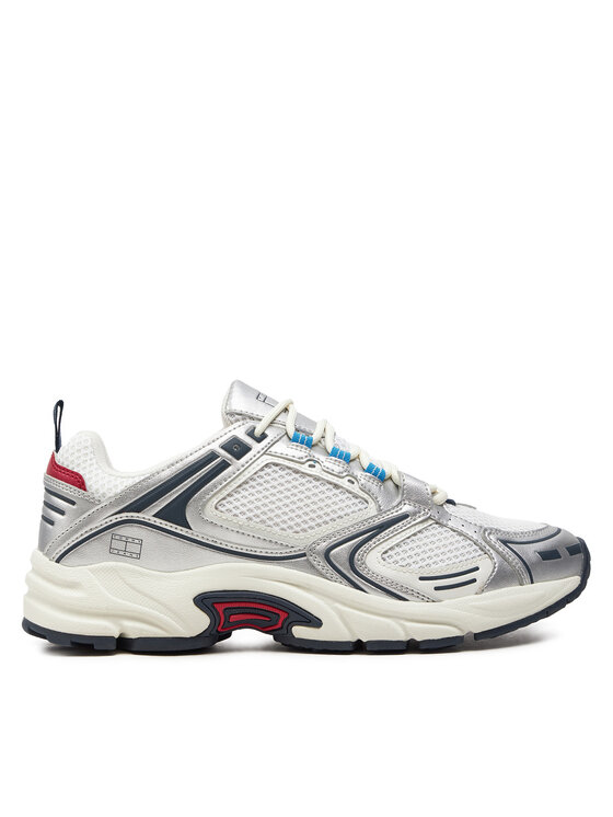 Tommy Jeans Sneakersy Archive Retro Runner EM0EM01486 Strieborná