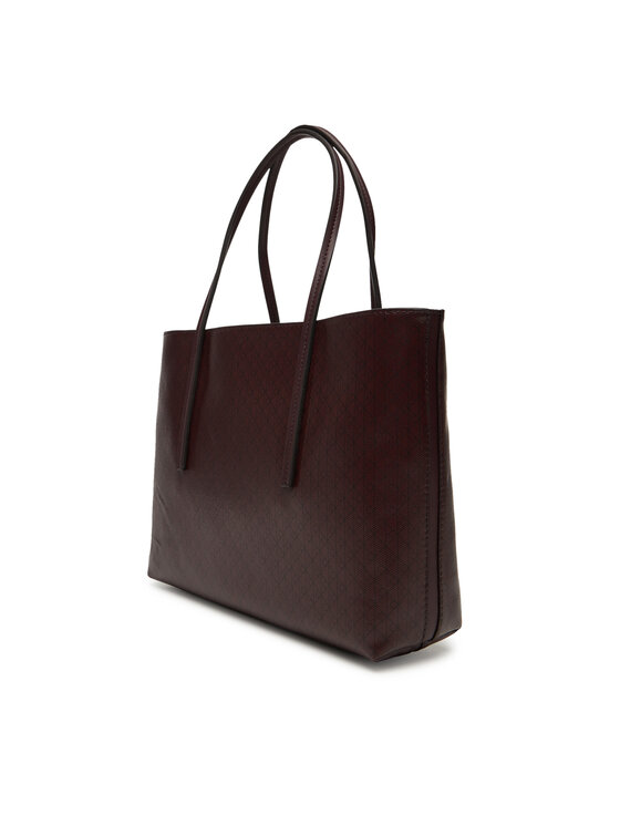 Calvin Klein Calvin Klein Torebka Emblem Aop Small Tote LV04F3267G Bordowy