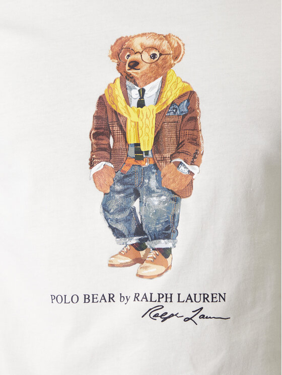 Polo Ralph Lauren Polo Ralph Lauren T-shirt 710P07346001 Bijela Regular Fit