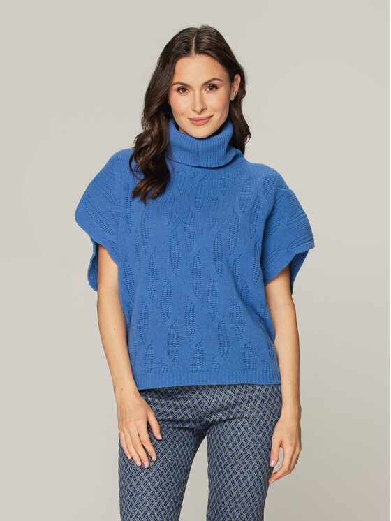 Willsoor Willsoor Sweter 66857/3 Niebieski Loose Fit