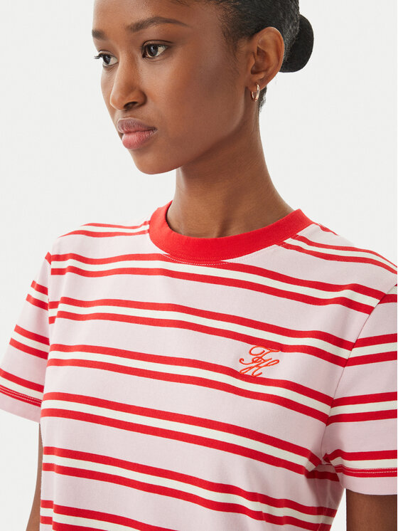 Tommy Hilfiger Tommy Hilfiger T-shirt WW0WW48699 Rosa chiaro Regular Fit