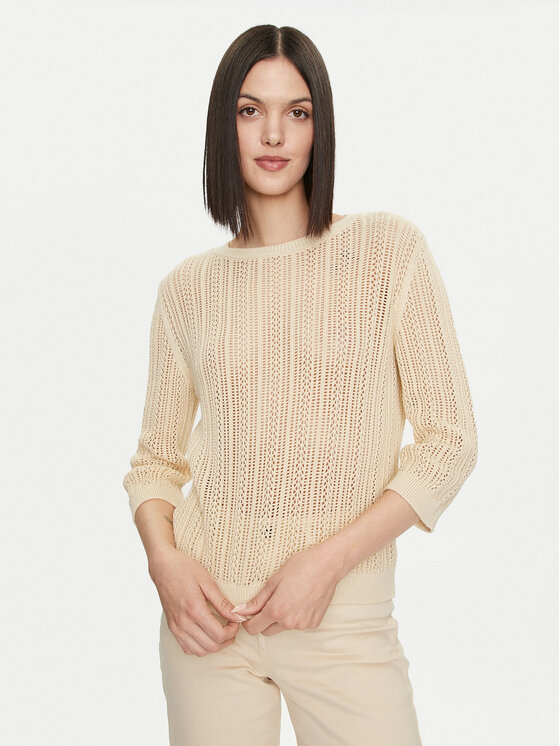 United Colors Of Benetton Pulover 1394D10AF Bej Regular Fit