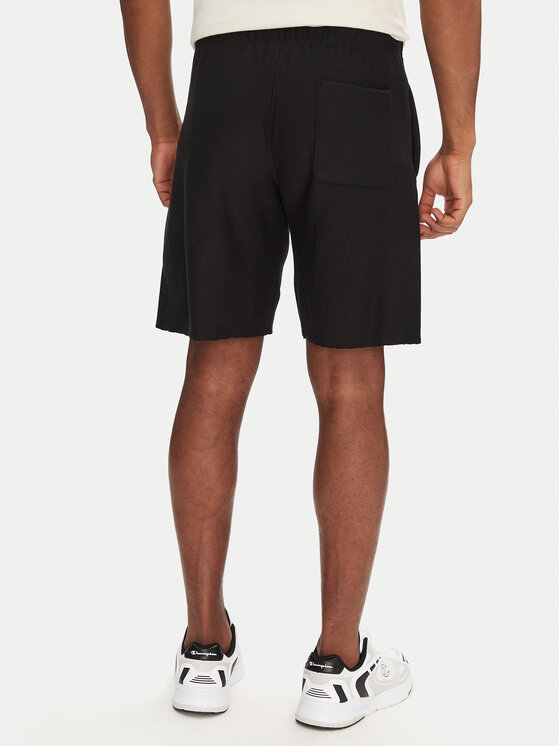 Champion Champion Sportske kratke hlače 220764 Crna Loose Fit