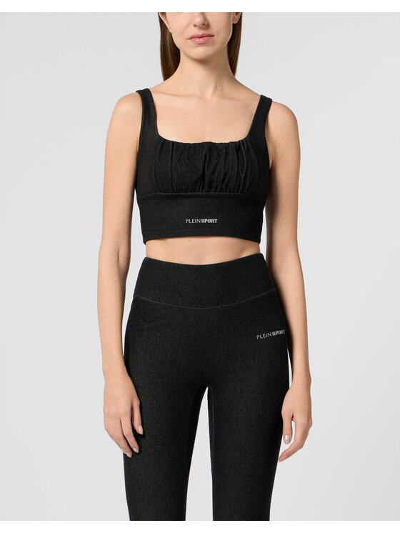 Plein Sport Plein Sport Koszulka techniczna 29189 Czarny Jogger Fit