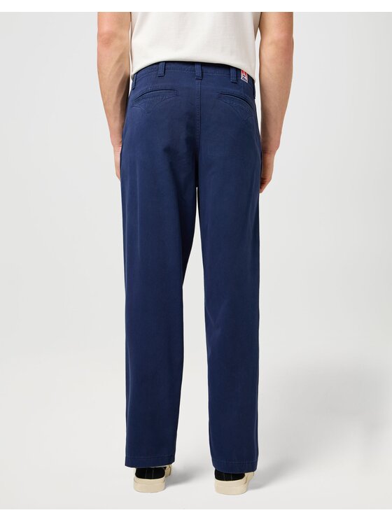 Wrangler Wrangler Spodnie materiałowe CHINO RELAXED Niebieski Regular Fit