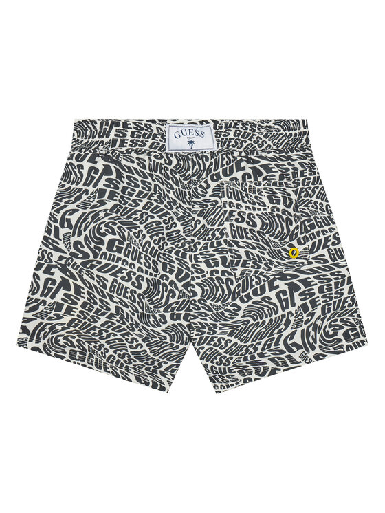 Guess Guess Pantaloni scurți pentru înot L5GZ01 WG2D2 Negru Regular Fit
