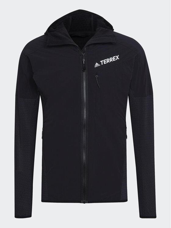 adidas adidas Polár kabát Techrock Flooce Wind Hooded Jacket HF0726 Fekete