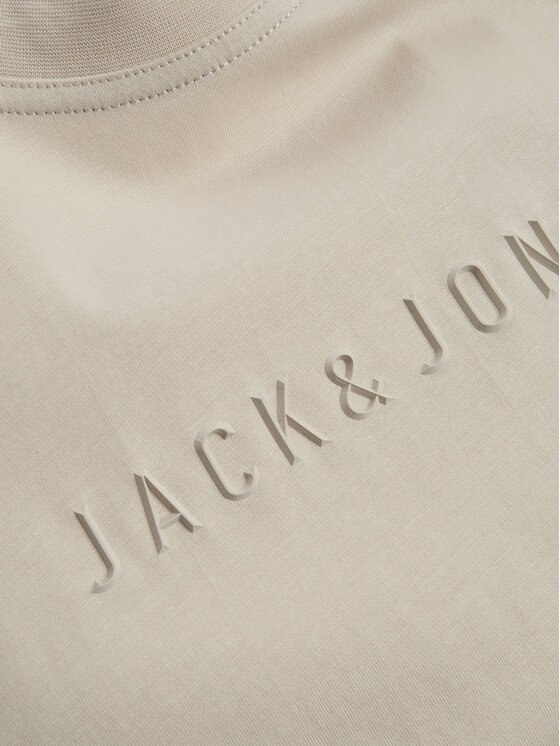 Jack & Jones Jack & Jones T-Shirt Recharge 12273070 Beżowy Relaxed Fit