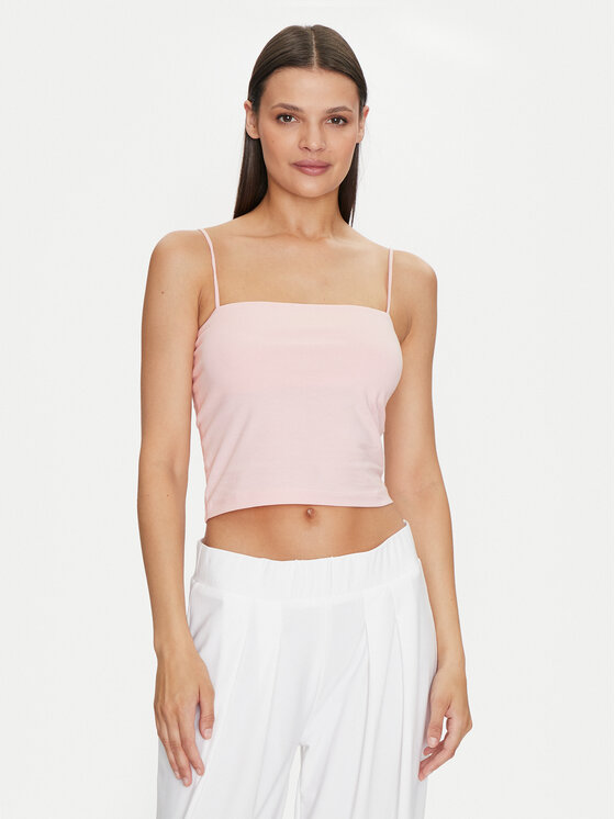 Gina Tricot Top 80827 Ružová Slim Fit