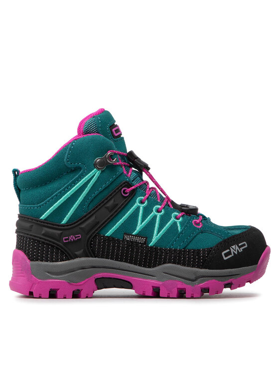 Trekkings CMP Kids Rigel Mid Trekking Shoes Wp 3Q12944 Lake/Pink Fluo 26EL