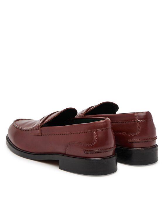 Clarks Clarks Mokasíny CraftJames Lo 26183358 Bordová