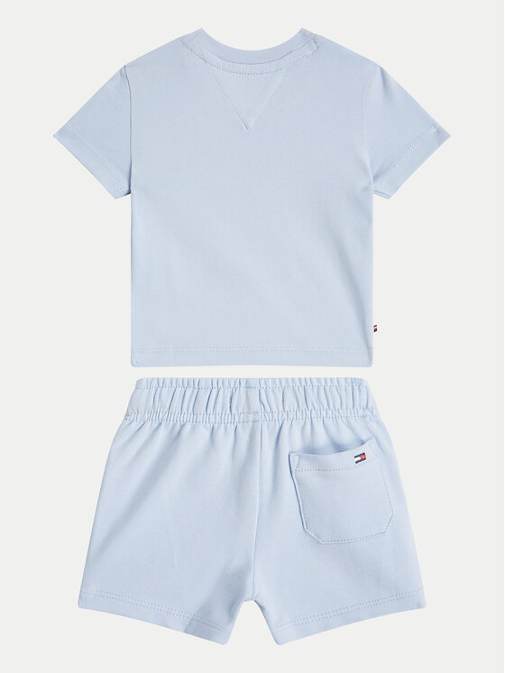Tommy Hilfiger Tommy Hilfiger Set majica i hlače Monotype KN0KN02047 Svijetloplava Regular Fit