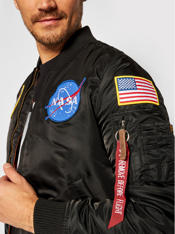 Alpha Industries Alpha Industries Bomber Nasa 166107 Crna Regular Fit