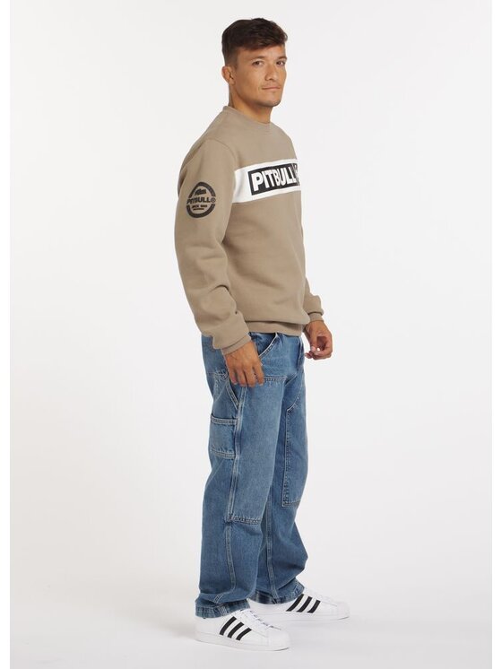 PITBULL PITBULL Bluza Sherwood Beżowy Regular Fit