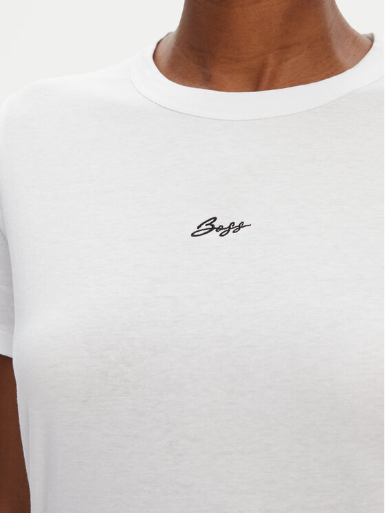 BOSS BOSS Футболка C_Elogo_5 50547547 Білий Slim Fit
