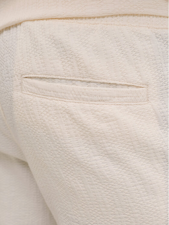 Jack & Jones Jack & Jones Pantaloncini di tessuto St.Jaiden 12293471 Crema Relaxed Fit