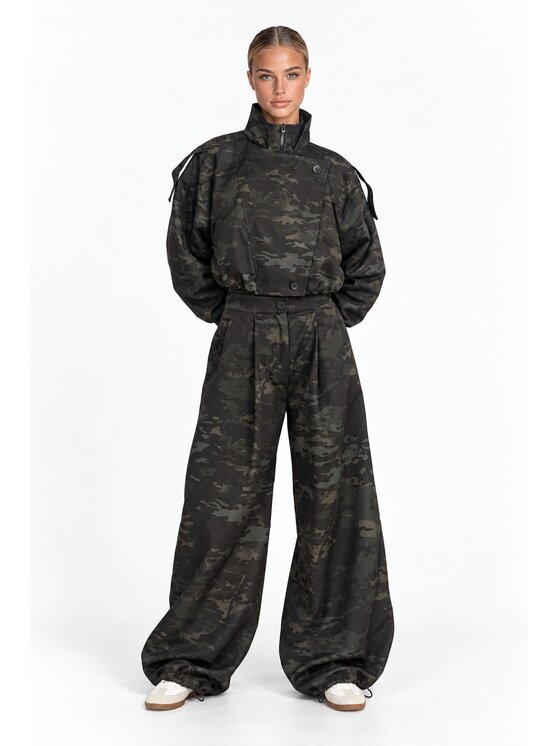 Love Saints Love Saints Spodnie dresowe L26WF-WD-K02 Zielony Oversize