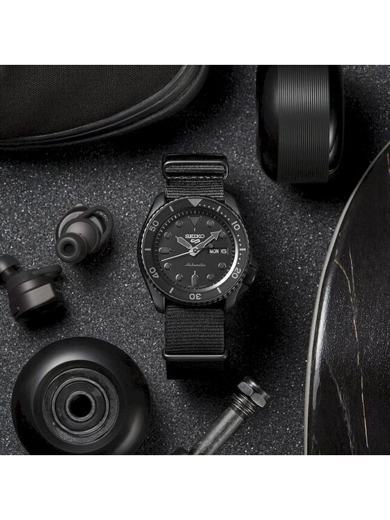 Seiko Seiko Hodinky SRPD Čierna