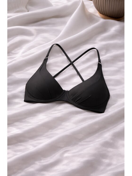 Love and Hate Love and Hate Bikini pezzo sopra Malibu Nero