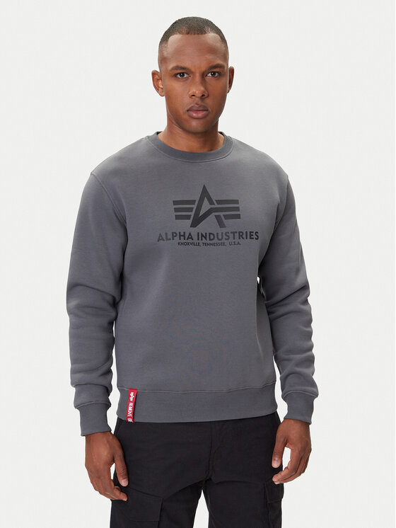 Alpha Industries Alpha Industries Pulóver Basic 178302 Szürke Regular Fit