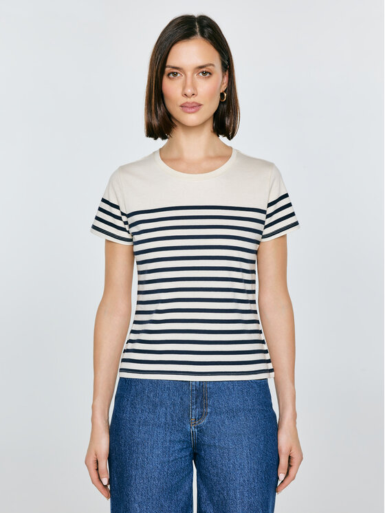 BIG STAR BIG STAR T-Shirt NORISA Granatowy Basic Fit