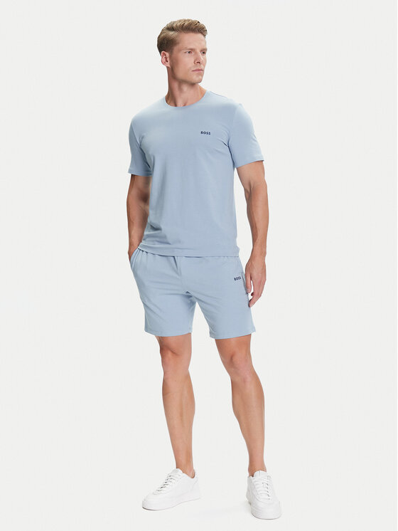 BOSS BOSS T-Shirt Mix&Match 50515312 Błękitny Regular Fit