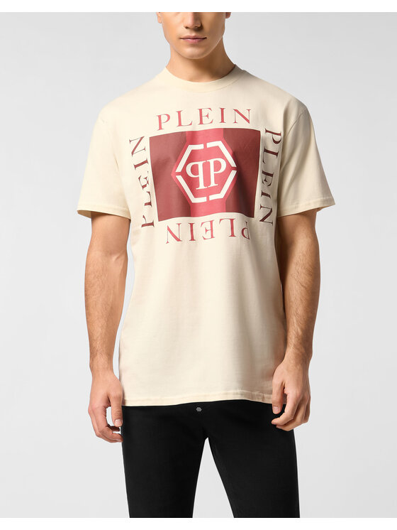 PHILIPP PLEIN PHILIPP PLEIN T-Shirt 27095 Béžová Regular Fit