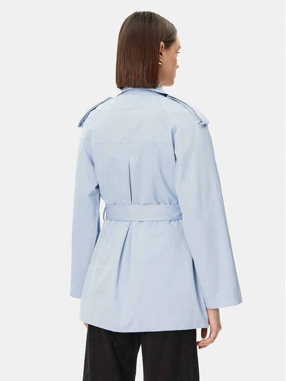 Morgan Morgan Trench 251-GLINE Albastru celest Relaxed Fit