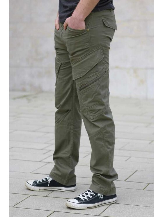 Brandit Brandit Spodnie outdoor 9470.1.M Zielony Slim Fit
