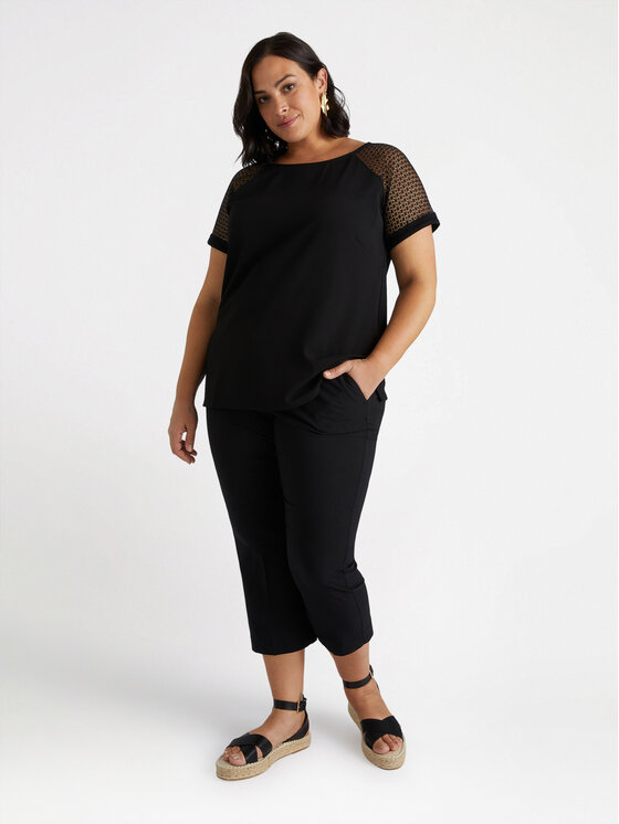 Fiorella Rubino Fiorella Rubino Pantaloni di tessuto P145L102148N033 Nero Regular Fit