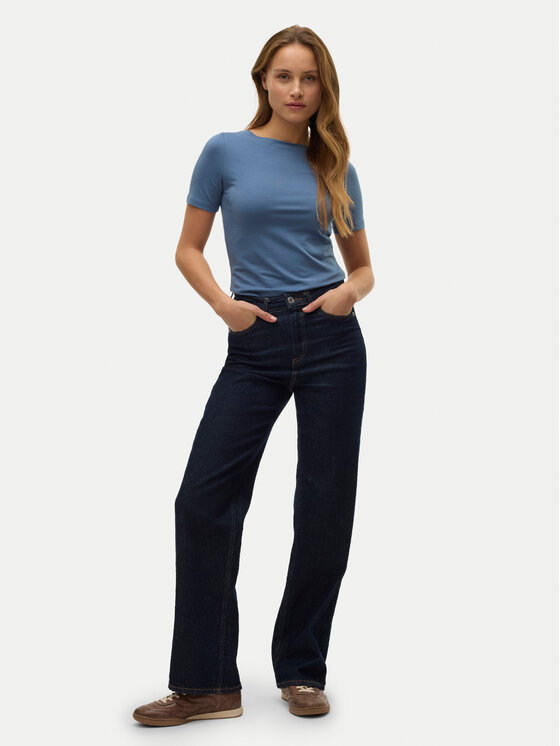 Vero Moda Vero Moda T-Shirt Panda 10231753 Modrá Regular Fit