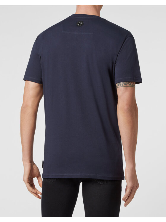 PHILIPP PLEIN PHILIPP PLEIN T-Shirt 7479 Granatowy Regular Fit