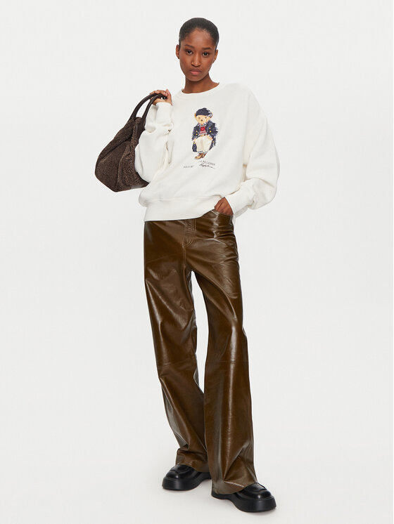 Polo Ralph Lauren Polo Ralph Lauren Pulóver 211947947001 Fehér Relaxed Fit
