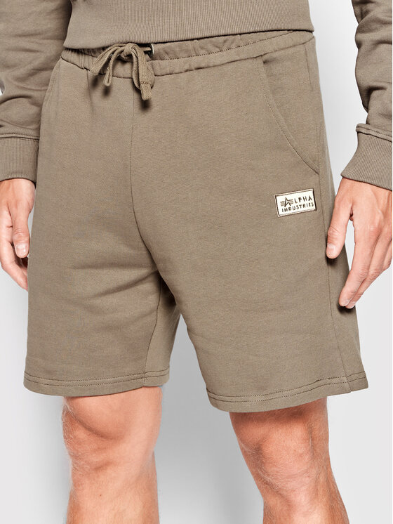 Alpha Industries Športové kraťasy 106365 Hnedá Regular Fit