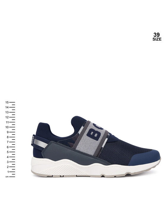BOSS BOSS Sneakersy J52556 S Granatowy