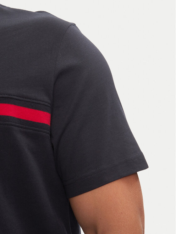 Tommy Hilfiger Tommy Hilfiger T-Shirt MW0MW36498 Granatowy Regular Fit