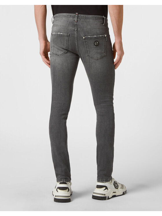 PHILIPP PLEIN PHILIPP PLEIN Džínsy 1679 Sivá Slim Fit