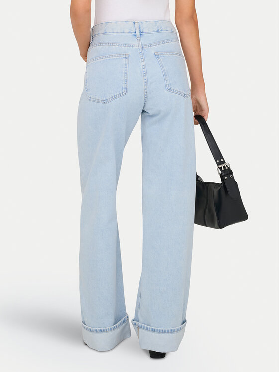 ONLY ONLY Jeansy Ella 15368955 Světle modrá Wide Leg
